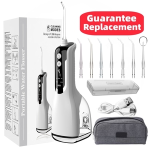 Hydropulseur sans fil portable, irrigateur <span class=keywords><strong>dentaire</strong></span> électrique IPX7 USB, <span class=keywords><strong>jet</strong></span> <span class=keywords><strong>d</strong></span>'<span class=keywords><strong>eau</strong></span> pour les dents, irrigateur oral, fil <span class=keywords><strong>dentaire</strong></span> pour les dents - Product Image 1