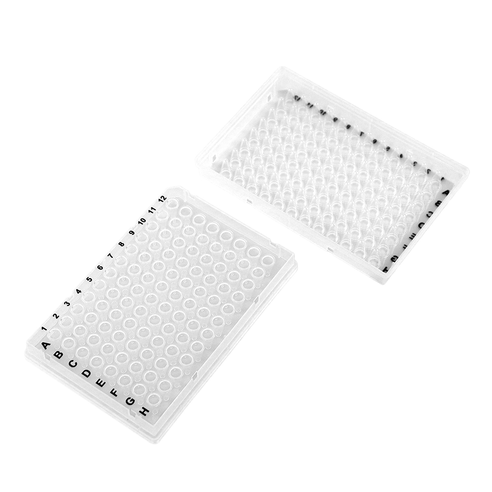 Пластиковая пластина с низким профилем 96 скважин 0,1 мл 0,2 мл