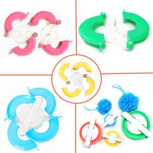 Pom Pom <strong>Maker</strong>, 4 Sizes <strong>Pompom</strong> <strong>Maker</strong> Tool Set for Fluff Ball Weave DIY Wool Yarn Knitting Craft Project for Kids and Adult - Product Image 2