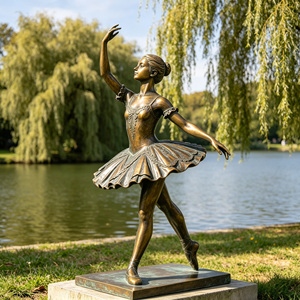 Estatua <span class=keywords><strong>de</strong></span> <span class=keywords><strong>Bailarina</strong></span> <span class=keywords><strong>de</strong></span> Ballet <span class=keywords><strong>de</strong></span> Bronce Hecha a Medida, Escultura <span class=keywords><strong>de</strong></span> <span class=keywords><strong>Bailarina</strong></span> Elegante para Decoración <span class=keywords><strong>de</strong></span> Jardín, Patio y Espacios Públicos - Product Image 3