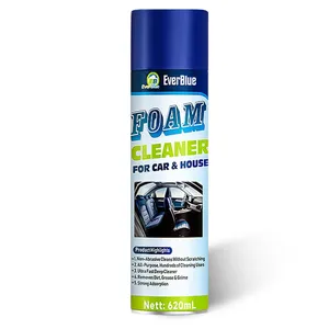 Venta caliente 620ml spray limpiador de espuma multiusos para coches/motocicletas/yates decoraciones interiores exteriores y casa