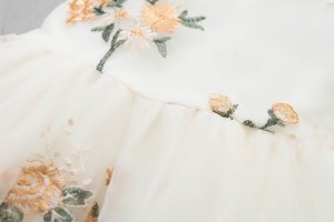 Robes d'été pour filles, sans manches, en maille brodée, nouvelle collection 2021 - Product Image 5