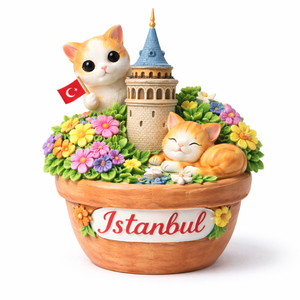 Decorazione in Resina del Grande Bazar di <span class=keywords><strong>Istanbul</strong></span> per Arredamento Casa, Tema Primaverile con Fattoria e Giardino, Stile Topkapi Turco - Product Image 3