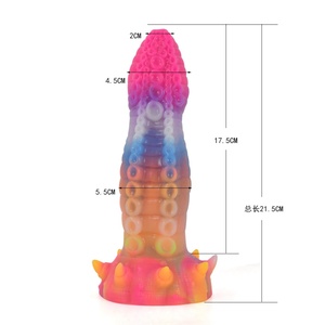 YOCY Big Head Octopus Anal Sex Toy Silicone Flexible Fantasy <b>Dildo</b> for Women Anus Beads Suction Cup Cock - Product Image 6