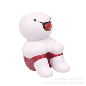Pu Foam White Doll Fidget Toy Slow <b>Rebound</b> Stress Relief Cartoon Decor Unisex 5 To 7 Years - Product Image 4