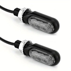 Cadeau pour hommes/femmes : Mini clignotant directionnel LED ambre fluide pour moto, café racer, voiture, SUV, UTV, ATV - Product Image 5