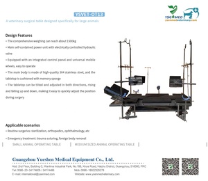 YSVET-OT13 Ysenmed animale di grandi dimensioni cavallo mucca cammello Gorilla equino tavolo operatorio veterinario chirurgico con lampada e supporto <span class=keywords><strong>Iv</strong></span> - Product Image 2