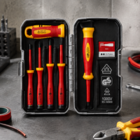 Ensemble d'outils manuels isolés 1000V robustes avec mallette rigide, MOQ 100 ensembles, expédition rapide, personnalisation OEM/ODM