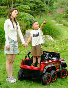 Auto Eléctrico Infantil de Dos Plazas, Todoterreno, Seis <span class=keywords><strong>Ruedas</strong></span>, Control Remoto, Camioneta de Juguete para Bebés - Product Image 6