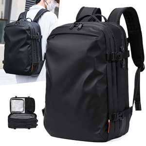 Sac à dos d'affaires multifonctionnel de grande capacité avec airbag pour ordinateur portable, en tissu Oxford imperméable, sac de compression sous vide pour voyage - Product Image 1