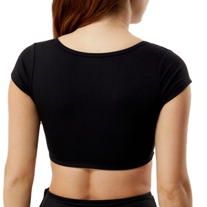 Camiseta Deportiva de Yoga de Manga Corta, Transpirable, Ecológica, de Secado Rápido, Personalizada por el Fabricante, Tallas Grandes, Alta Calidad - Product Image 2