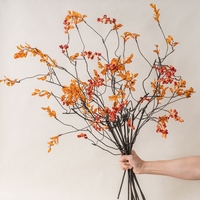 MW25304 Automne Verdure Faux Plantes Fleur Artificielle Feuilles D'automne Vase Intérieur Bureau Bureau Maison Table Centres De Table Décor