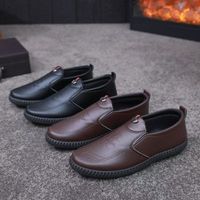 Chaussures de marche pour hommes Fanghui, nouvelle collection, avec semelle extérieure en PVC souple et doublure en PU, légères, faciles à enfiler, chaussures décontractées tendance