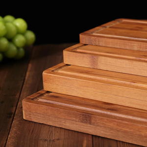 เขียงไม้ไผ่ทรงสี่เหลี่ยมขนาดใหญ่พิเศษ หนา 1.5 ซม. ดีไซน์ทันสมัย สำหรับเนื้อไก่งวง บาร์บีคิว และงานชำแหละเนื้อ - Product Image 5