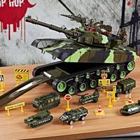 Boy hediyeler işık tankı yapı taşları setleri WW2 savaş tankı ordu askerler rakamlar blok oyuncaklar Boys için