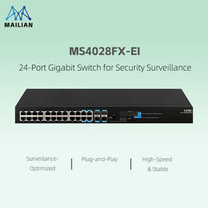 จำหน่ายโดยตรงจากผู้ผลิต H3C MS4028FX-EI สวิตช์ 24 พอร์ต พร้อมพอร์ต SFP+ Uplink สวิตช์ 10 กิกะบิต - Product Image 1