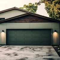 Puerta de Garaje Seccional Moderna, Automática, Eléctrica, Impermeable, de Aleación de Aluminio, con Control Remoto, para Exteriores, Sótanos, Villas y Almacenes