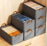 Boîte de rangement pliable imperméable en tissu, gain de place, avec diviseur de tiroir pour vêtements, sous-vêtements, literie, garage, armoire, placard - Offre Spéciale