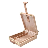 Professioneller Künstler-Malständer aus Holz, tragbarer Tischständer, Skizzenbox zum Malen