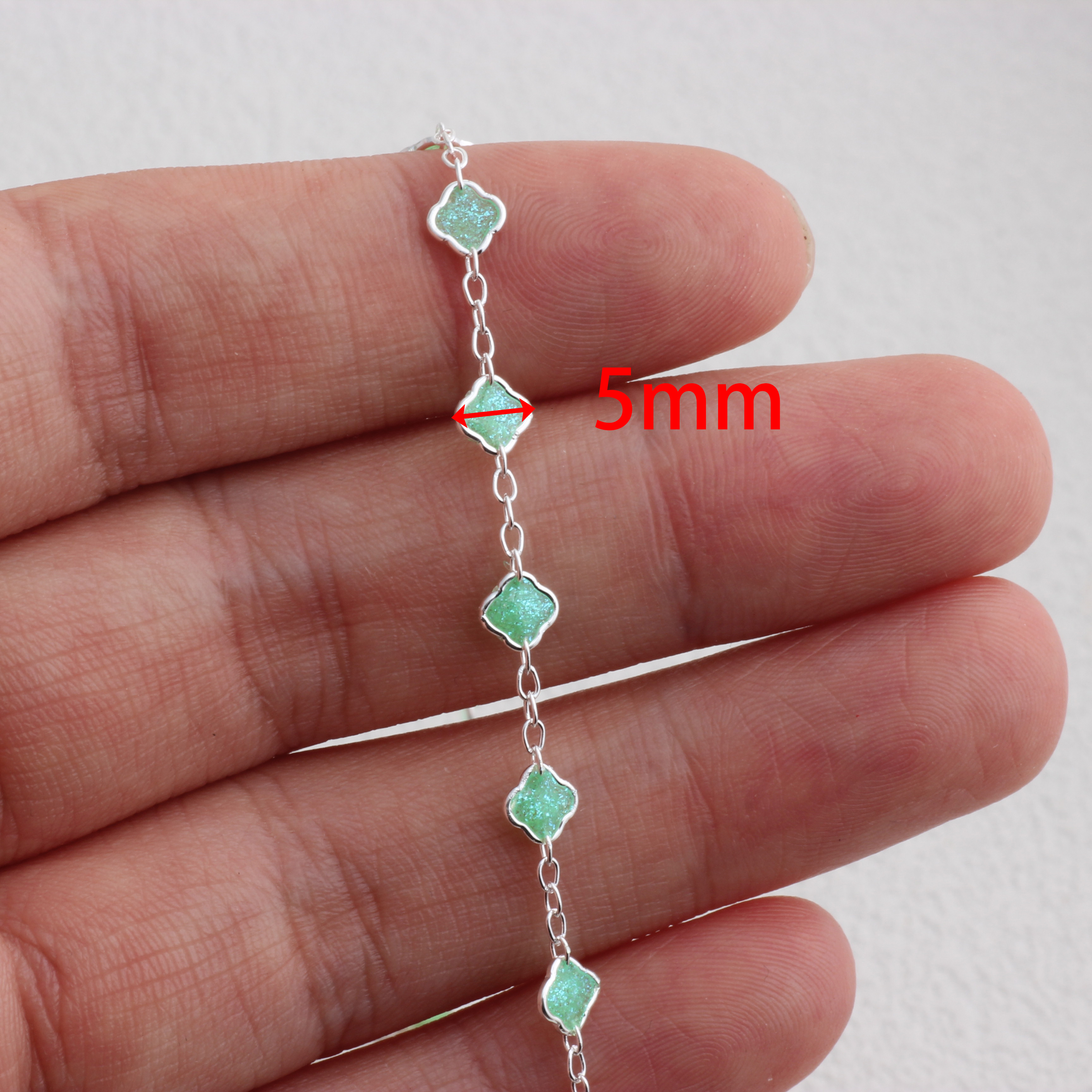 Argent S925 LK26SFL-43 Menthe