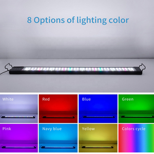 Luces LED superdelgadas <span class=keywords><strong>para</strong></span> <span class=keywords><strong>acuario</strong></span>, lámpara impermeable <span class=keywords><strong>para</strong></span> cultivo de plantas acuáticas de agua dulce, 48W/68W - Product Image 5