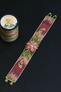 M40 (0.45mm) Fil Polyester Ciré Multicolore 100% Polyester pour Tricotage à la Main - Product Image 6