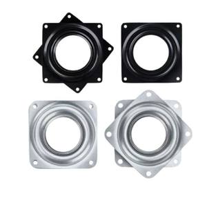 Table tournante pivotante pour <span class=keywords><strong>meuble</strong></span> de 2 à 6 pouces, <span class=keywords><strong>meuble</strong></span> <span class=keywords><strong>TV</strong></span>, <span class=keywords><strong>plateau</strong></span> <span class=keywords><strong>tournant</strong></span> en fer noir perlé, base d'étagère rotative polyvalente - Product Image 1