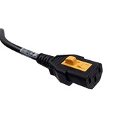 Cable de Alimentación de 10A 250V con Conector V-Lock IEC C14 a IEC C13, H05VV-F 3*0.75mm