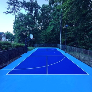 Dalles <span class=keywords><strong>de</strong></span> sol en plastique emboîtables pour <span class=keywords><strong>terrain</strong></span> <span class=keywords><strong>de</strong></span> pickleball - Durables, absorbant les chocs, imperméables, pour terrains <span class=keywords><strong>de</strong></span> sport, jardins extérieurs - Product Image 1