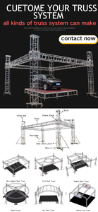 Hệ thống giàn mái hợp kim nhôm sân khấu hòa nhạc di động với bu lông sân khấu và giàn chiếu sáng cho màn hình giàn hiệu suất sân khấu - Product Image 5