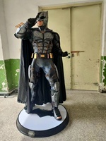 Fabricante personalizado Life Marvel tamaño estatua fibra de vidrio película personajes superhéroe escultura para decoración del hogar