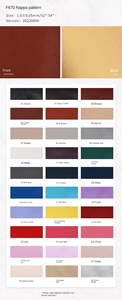 Cuir synthétique PU à motif Nappa de 1 mm d'épaisseur, directement de l'usine, avec design gaufré pour sacs et chaussures F670 - Product Image 4