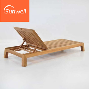 Conjuntos de Muebles de Balcón para Exteriores, Tumbonas de Madera de Teca Impermeables, Sillas de Descanso <span class=keywords><strong>con</strong></span> Cojines Impermeables de la Mejor Calidad - Product Image 5