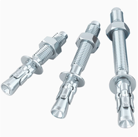 Ancrage à coin en acier au carbone galvanisé, diamètre 1/4 po, plusieurs tailles en stock