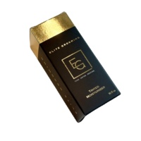Emballage de boîte de papier cosmétique personnalisé de luxe avec gaufrage en feuille d'or métallique parfait pour les produits de soins de la peau et de beauté de qualité supérieure