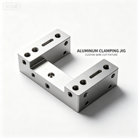 Dispositivo de Sujeción de Aluminio Personalizado para Corte de Alambre, Accesorio de Posicionamiento en Forma de U Mecanizado por CNC, Herramienta de Automatización 3D