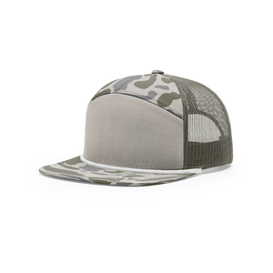Gorras Trucker Estructuradas de 7 Paneles OEM ODM, Malla con Visera Plana, Logotipo Personalizado, Impresión Digital, Camuflaje, Gorra con Cordón para Unisex, Caza - Product Image 4
