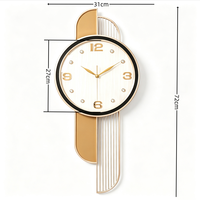 Reloj de Pared de Cuero, Reloj de Pared Artístico con Forma de Reloj, Decoración de Moda