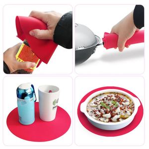 Silicone Heat-Resistant <b>Mat</b> Non-Slip Pad for Kitchen Use and Tabletop Protection - Product Image 5