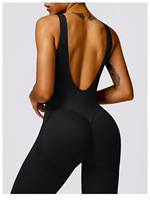 Combinaison de yoga sans couture pour femme, coupe ample, écologique, séchage rapide, respirante, en Spandex/Nylon, idéale pour la gym et le fitness (OEM/ODM)