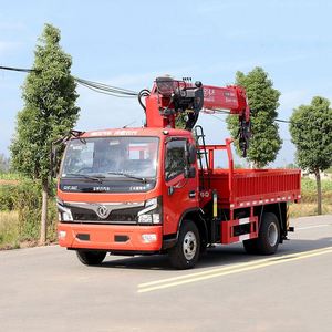 Camion grue lourd Dongfeng F6 4*2 équipé d'une grue à flèche droite Changxing de 7 tonnes, performances durables et puissance abondante - Product Image 2
