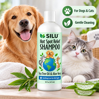 Shampoo pour animaux de compagnie SILU Private Label pour chiens et chats, huile d'arbre à thé, aloe vera, shampooing concentré pour chiens, toilettage des animaux, OEM ODM en gros