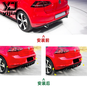 Diffusore Posteriore in Plastica Nera Lucida con Luce per VW Golf Mk7 GTI GTD 2013-2016 - Product Image 4