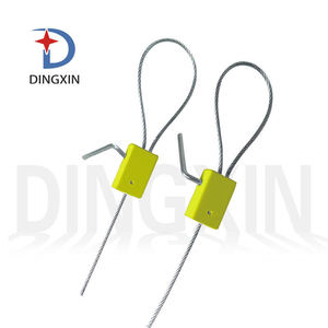 ซีลลวดเหล็ก Dingxin รุ่น DX214C สีเหลือง แบบใช้มือหมุน สำหรับรถขนส่งตู้คอนเทนเนอร์ - Product Image 1