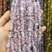 Perles d'obsidienne noire brutes irrégulières 5-8mm, brin de cristal naturel pour la fabrication de bijoux, bracelet DIY