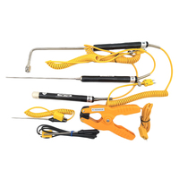Thermomètre à thermocouple sans fil à double canal à prix réduit, vente chaude, sondes de surface intelligentes, applications industrielles, plastique