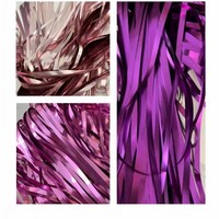 Promo! Tirai Foil Matte 1*2m dengan Rumbai untuk Pintu & Jendela, Dekorasi Latar Belakang Pesta Pernikahan & Ulang Tahun