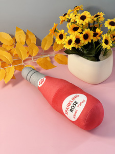 Jouet interactif pour chiot en peluche imprimé, en forme de bouteille de vin, écologique, sonore et amusant, pour usage intérieur – Vente chaude - Product Image 6