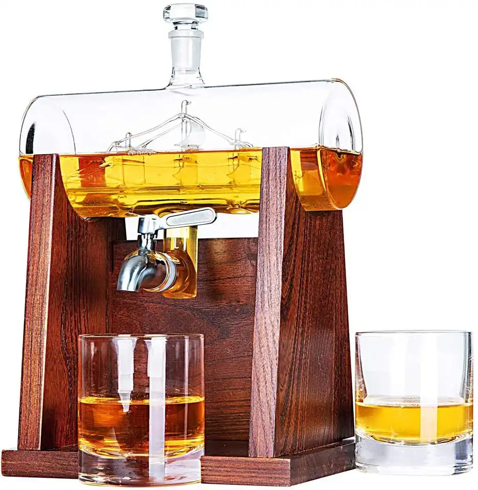 Hete Verkoop China 200 Ml Kolf Glas Whiskyfles Gouden Dop 200 Ml