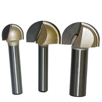 Arden pemotong alur hidung bulat, 1/2 batang dua Router Flute Bit alur dalam bawah bulat alat pertukangan